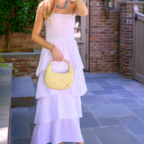 Strapless Tier Maxi Dress - White