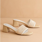 Francesca Block Heel - Natural