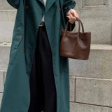 Whitney Wrinkle Small Tote Crossbody Bag - Coffee