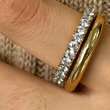 Justine Cz Double Hoop Ring