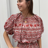 Kira Bubble Top - Red