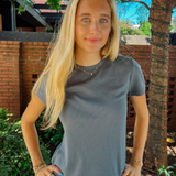 Annie Short Sleeve Tee - Grey