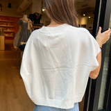 Ainsley Short Sleeve Knit Sweater - Ivory