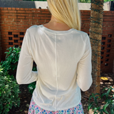 Lauren Long Sleeve Tee - White