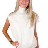Colbie Mockneck Sweater Vest - Oatmeal