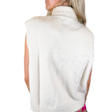 Colbie Mockneck Sweater Vest - Oatmeal