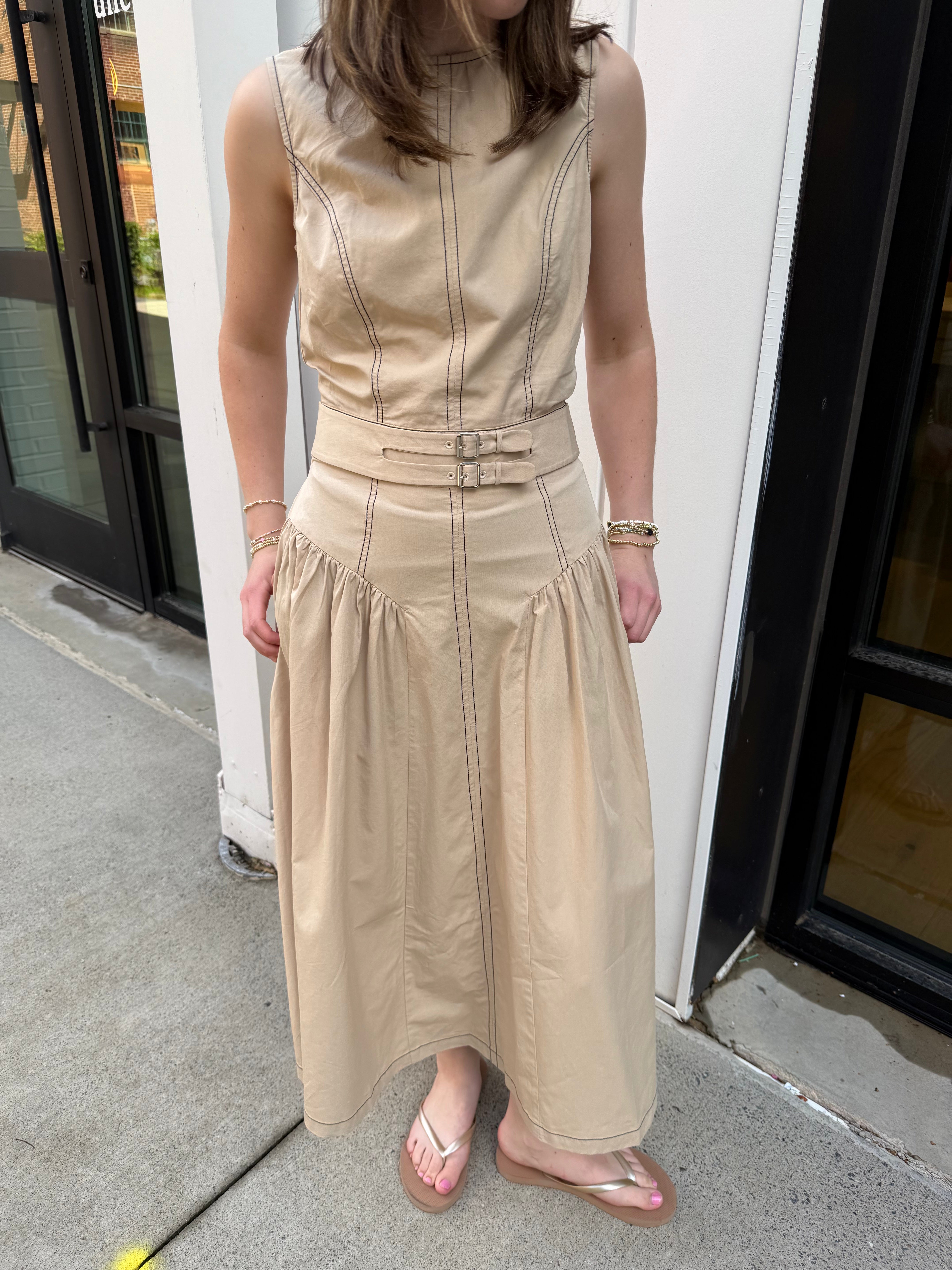 Bailey Buckle Midi Dress