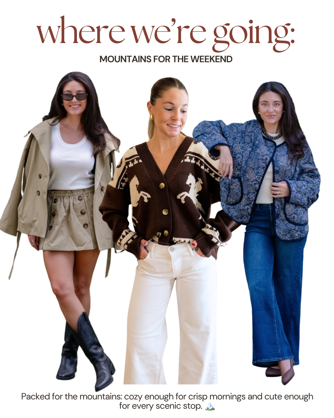 Shop the Look - Mountain Weekend