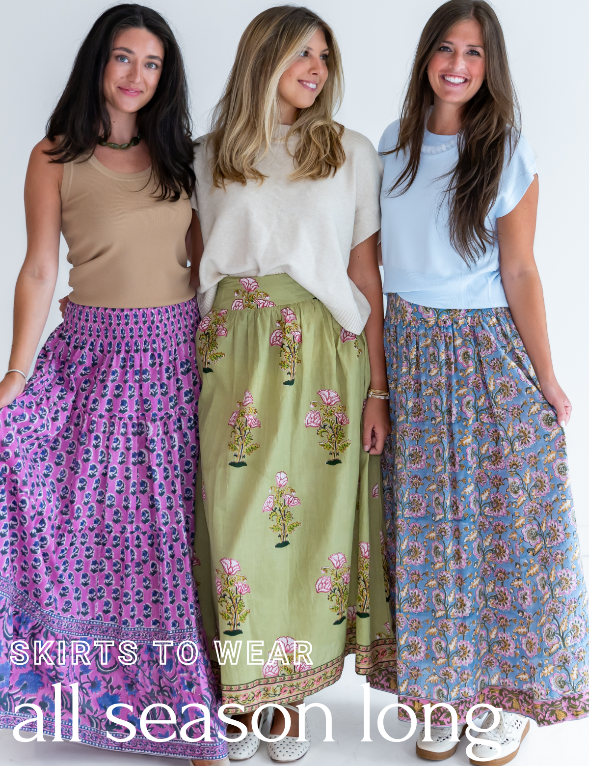 Shop the Look - Skirts All Season Long