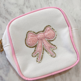 Mini Bow Cosmetic Case - Pink