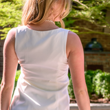 Noa Button Blazer Romper - White