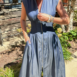 Lydia Maxi Dress Dark - Indigo