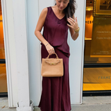 Jennie Viscose Maxi Skirt - Wine