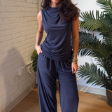 Denis Sleeveless Top - Bleu Marine