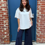 Ainsley Ankle Ponte Wide Leg Pant