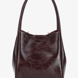 Hollace Mini Waxed Tote - Oxblood