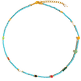 Calise Turquoise Stone Beaded Necklace