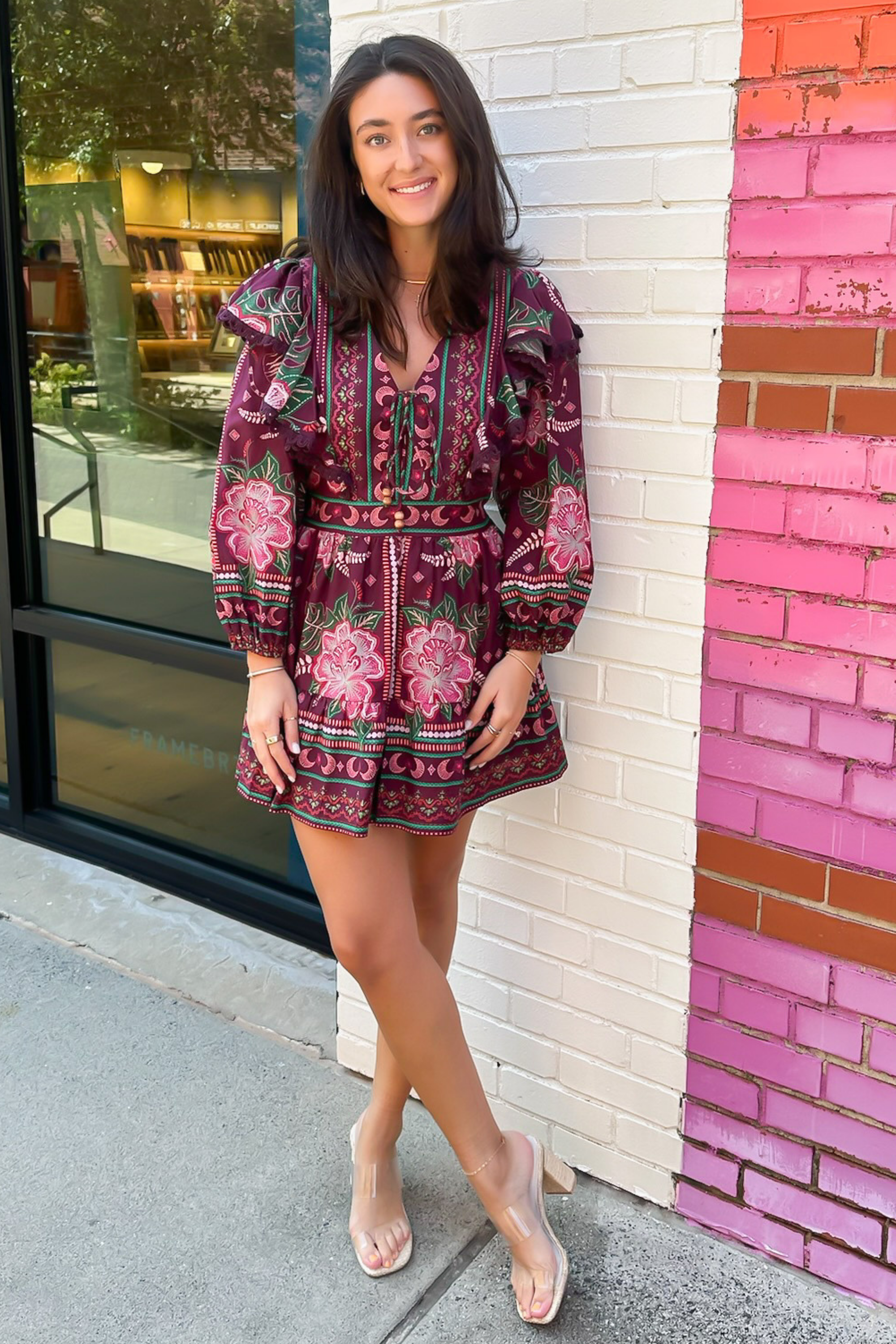 Sarajevo Printed Mini Dress - Whimsical Bloom
