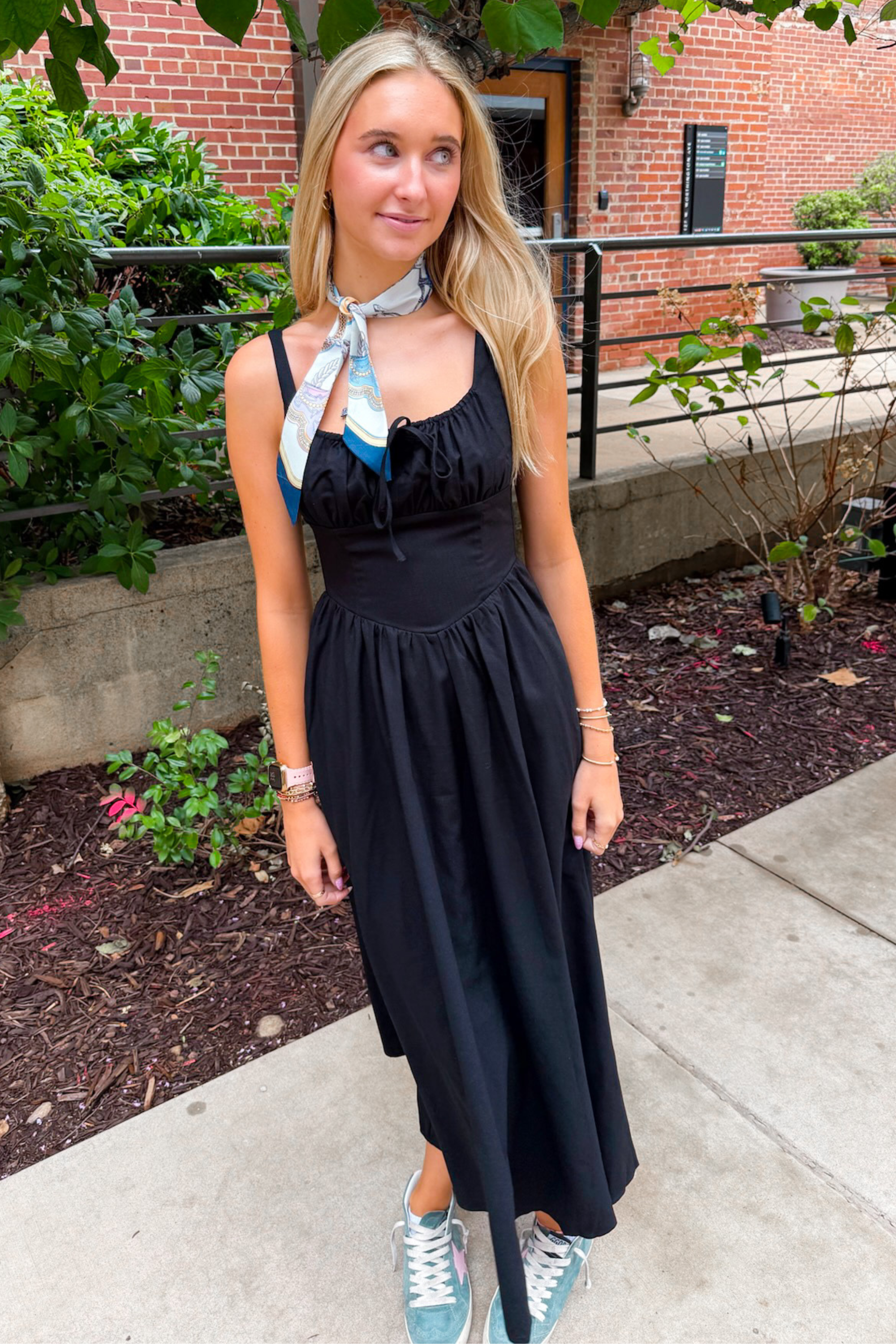 Macie Corset Maxi Dress - Black