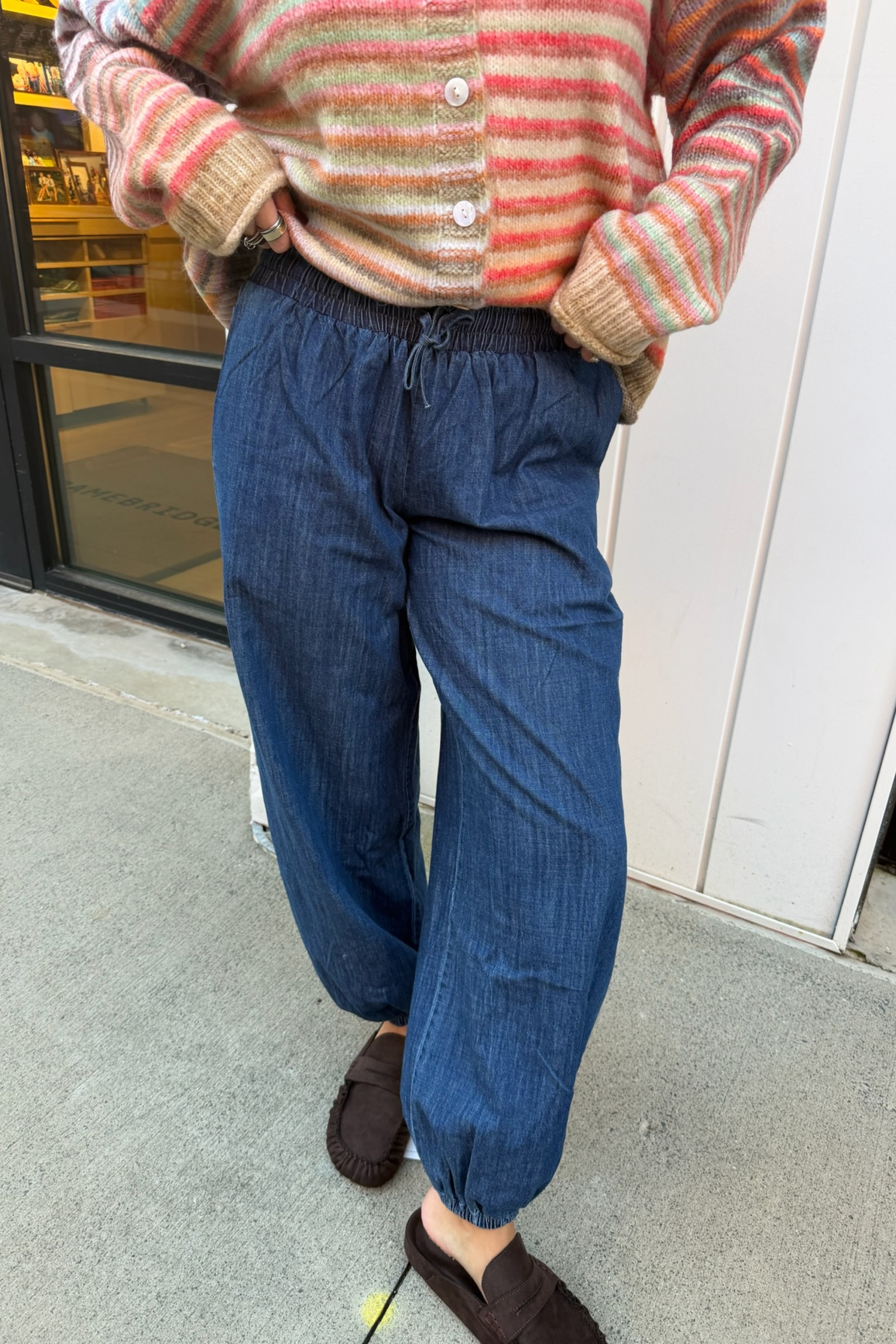 Mackey Denim Joggers - Denim