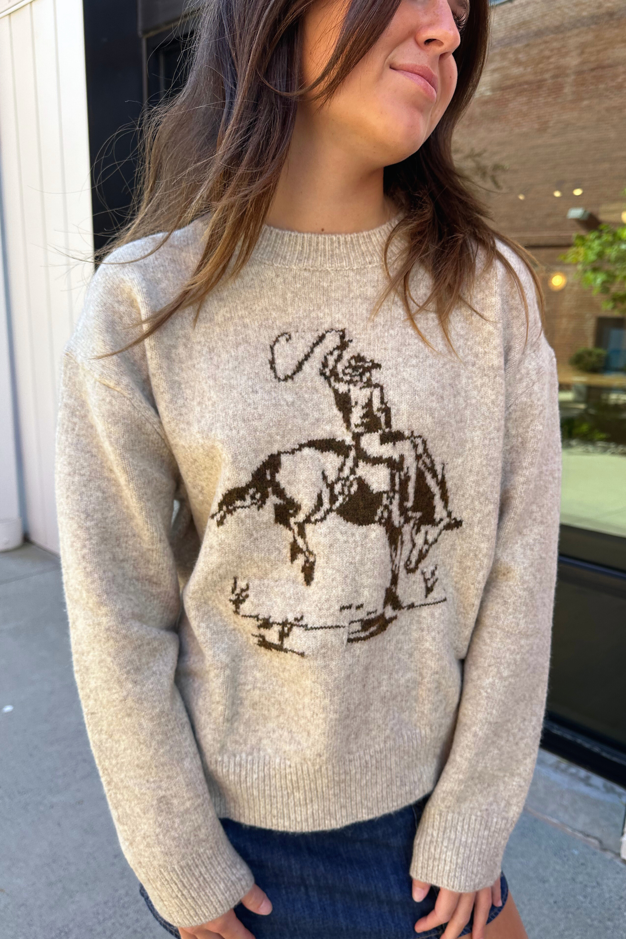 Cori Giddy Up Sweater - Oatmeal