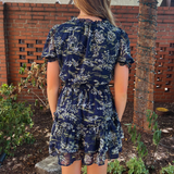 Odyssey Puff Sleeve Mini Dress - Winter