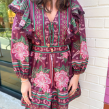 Sarajevo Printed Mini Dress - Whimsical Bloom