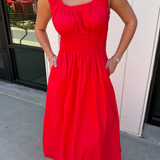 Maine Maxi Dress - Red