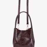 Hollace Mini Waxed Tote - Oxblood