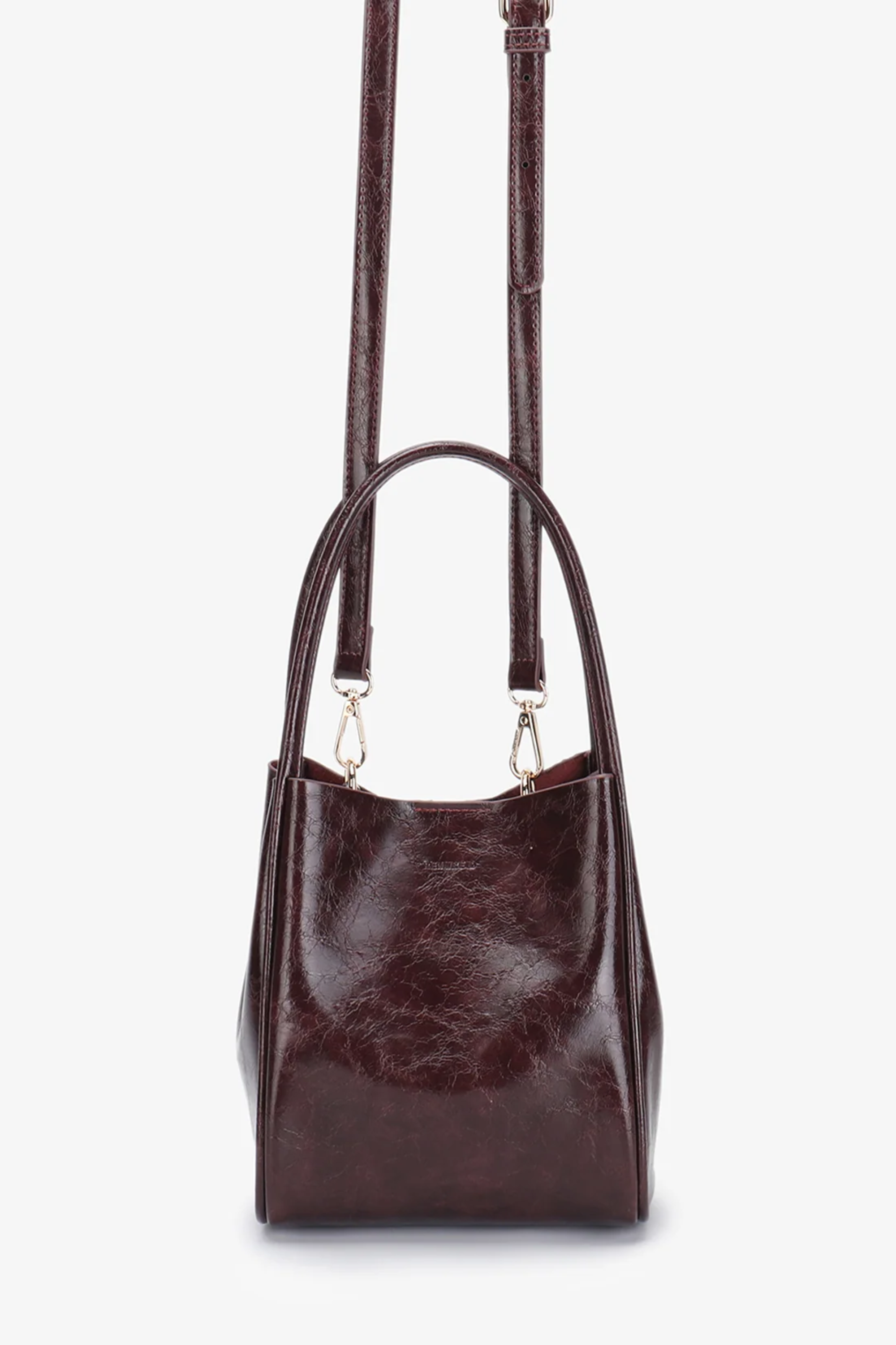 Hollace Mini Waxed Tote - Oxblood