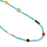 Calise Turquoise Stone Beaded Necklace