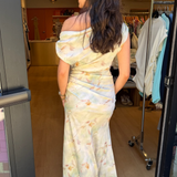Arta Off-The-Shoulder Maxi Dress - Mint