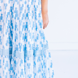 Charlie Flutter Sleeve Maxi Dress - Lobsters Carolina Blue