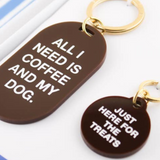 Keychain & Pet Tag Gift Set - Coffee & My Dog