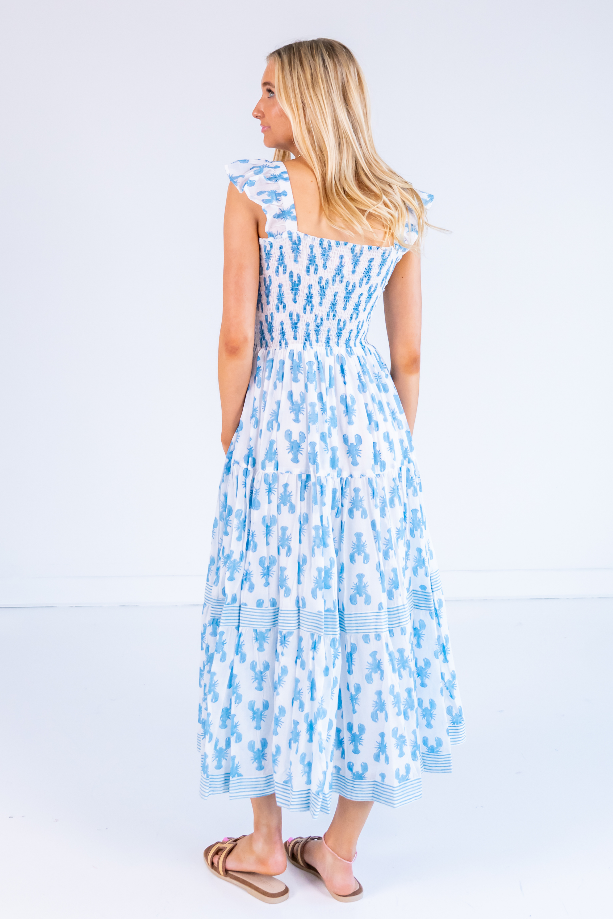 Charlie Flutter Sleeve Maxi Dress