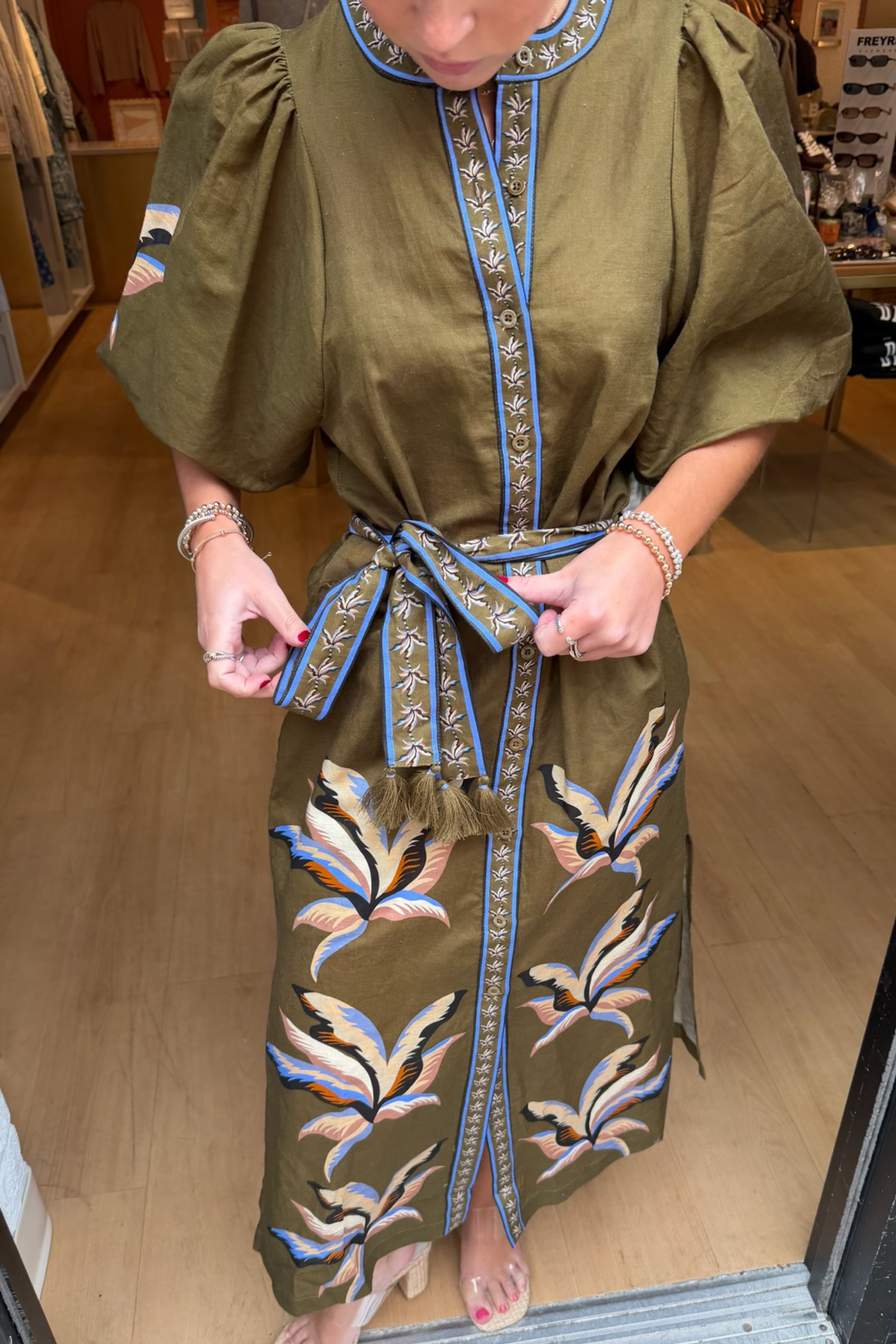 Bali Tunic Maxi Dress - Green