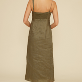 Fallon Bead Maxi Dress - Olive