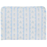 Roadie Small Zip Pouch - Ribbon Floral Blue