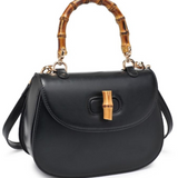Allison Bamboo Crossbody - Black