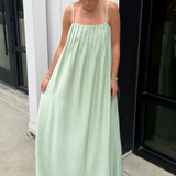Emmie Pleated Maxi Dress - Mint