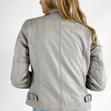 Sofia Leather Jacket - Off White