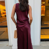 Jennie Viscose Maxi Skirt - Wine