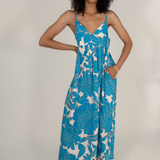 Sutton Maxi Dress - Blue Floral