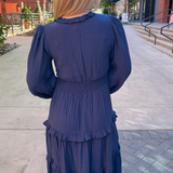 Lulu Long Sleeve Maxi Dress - Deep Navy