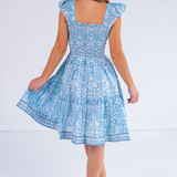 Charlie Mini Dress - Blossom Carolina Blue