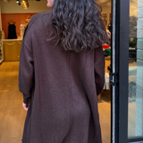 Kit Wool Duster Cashmere Cardigan - Coffee Bean