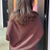 Kala Asymmetrical Sweater - Chocolate Brown