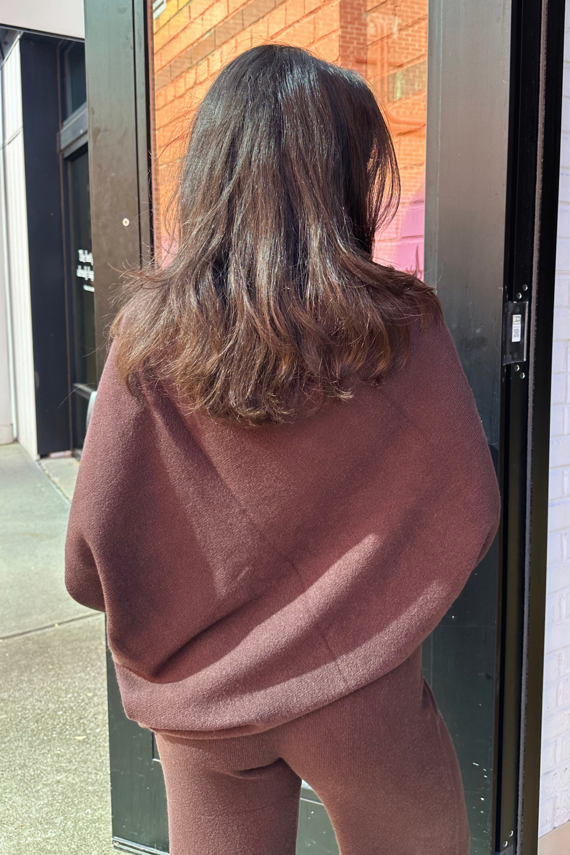 Kala Asymmetrical Sweater - Chocolate Brown