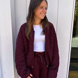Jessie Quilt Short - Dark Cherry