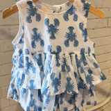 WeeLil Dottie Bubble - Lobsters Bright Blue